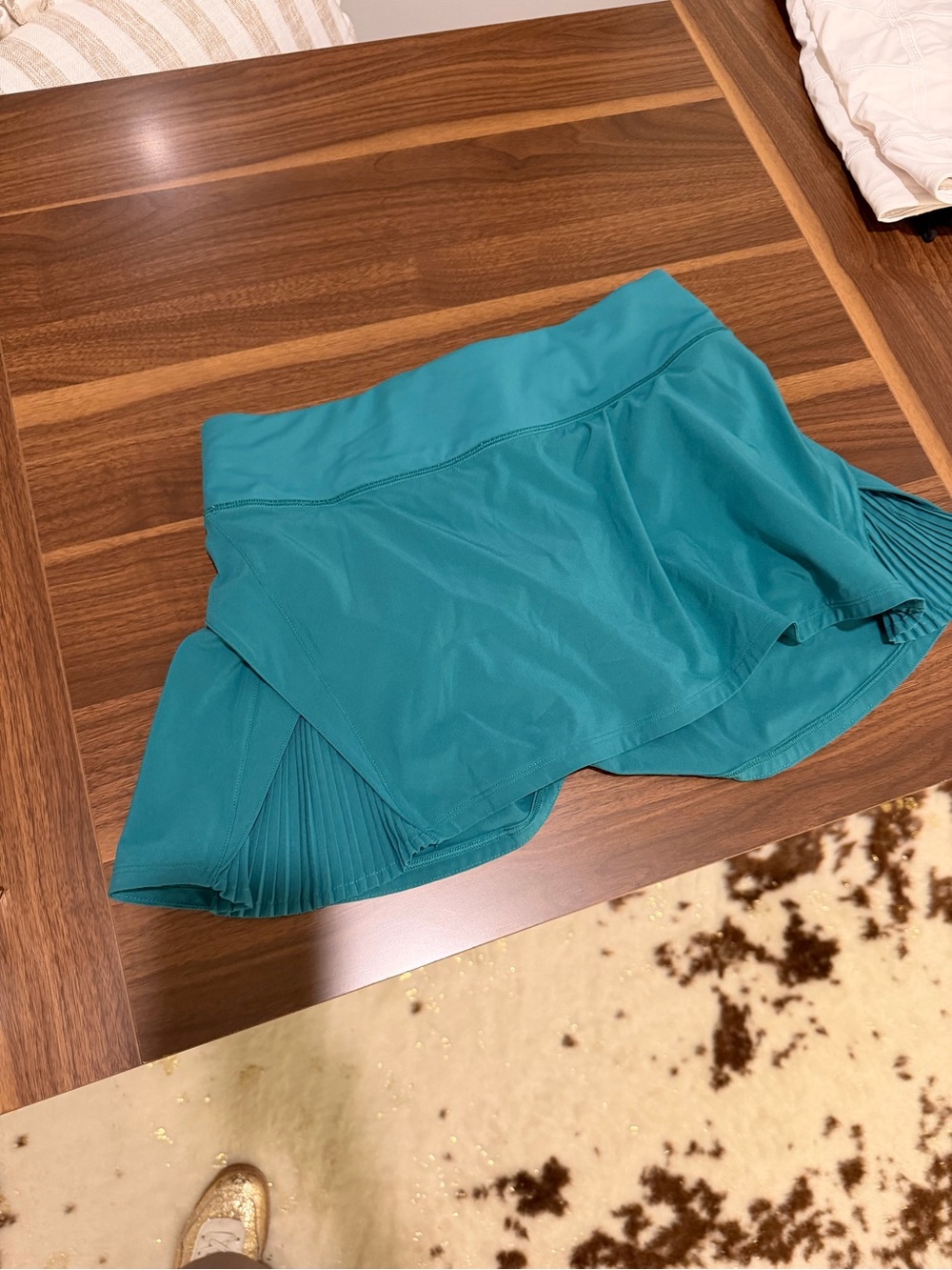 lululemon athletica Teal Pleated Side Skort